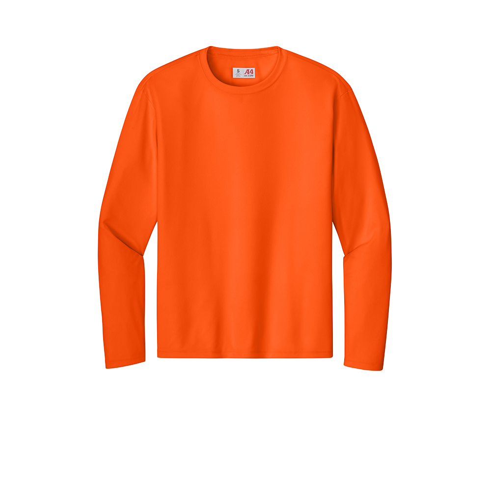 A4 N3165 UPF 44+ Long-Sleeve Performance Safety Shirt – Custom DTF Printed